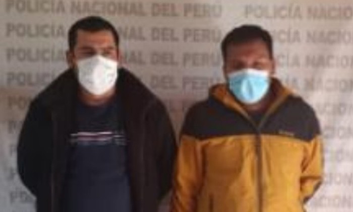 Capturan a dos falsos policías en Huancabamba 