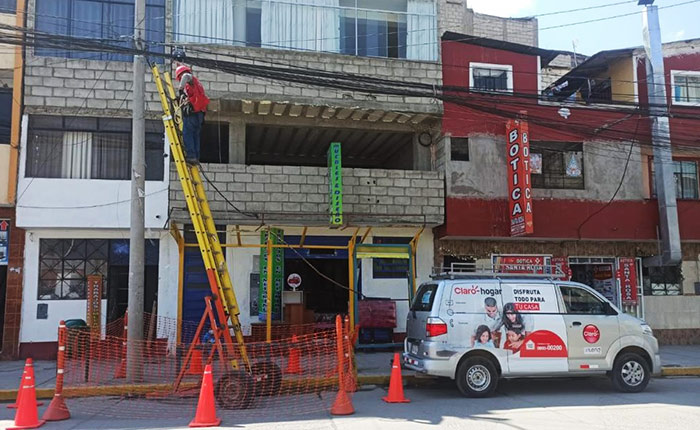 Claro ofrece servicio de internet fijo de fibra Ã³ptica en Abancay  