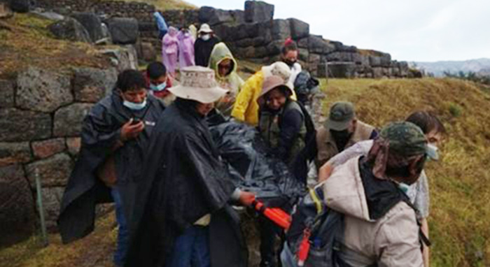 Dos turistas heridos tras ser alcanzados por un rayo en el Parque Arqueológico de Saqsaywaman