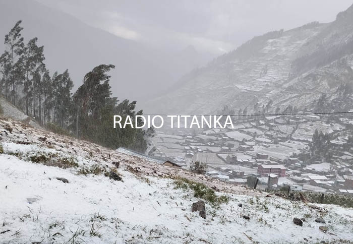 Intensa granizada acompaÃ±ada de lluvia se registrÃ³ en varios distritos de Aymaraes