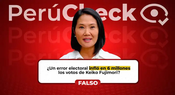 Es falso que los JEE hayan rectificado 6 millones de votos