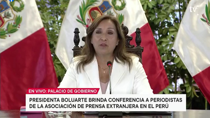 Presidenta Dina Boluarte afirma que narcotráfico está detrás de protestas en Andahuaylas