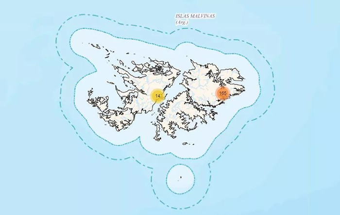 El mapa que permite encontrar a los caÃ­dos argentinos en las Islas Malvinas