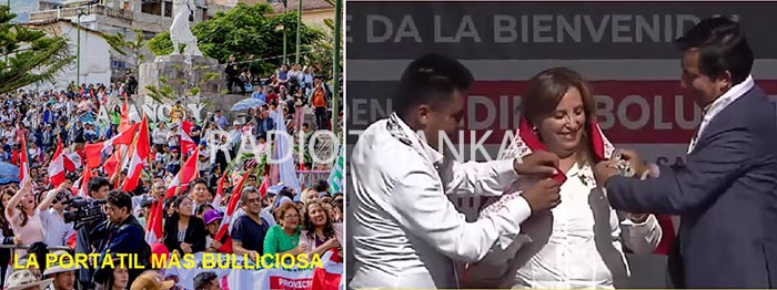 Las portÃ¡tiles de Percy Godoy y RaÃºl PeÃ±a compitieron durante visita de Dina Boluarte a Abancay