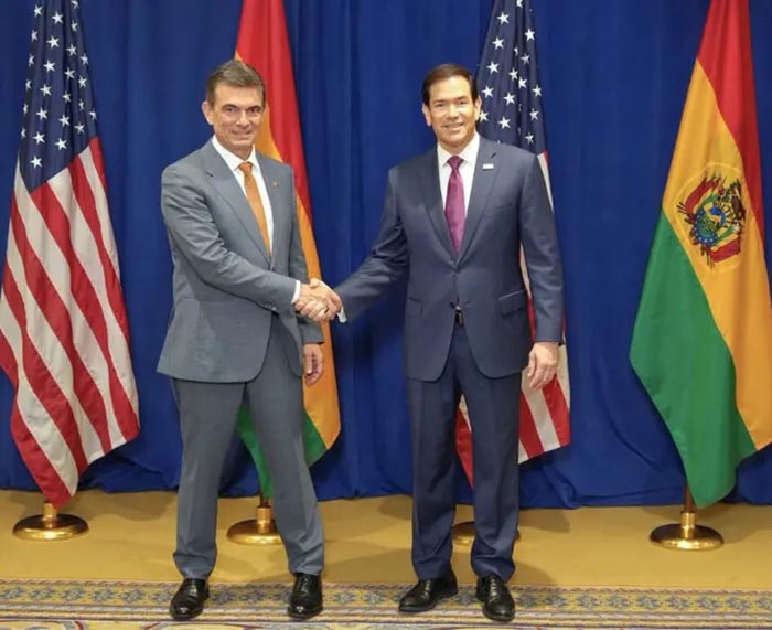 Rodrigo Paz y Marco Rubio acuerdan reformar legislación de energía y minería en Bolivia