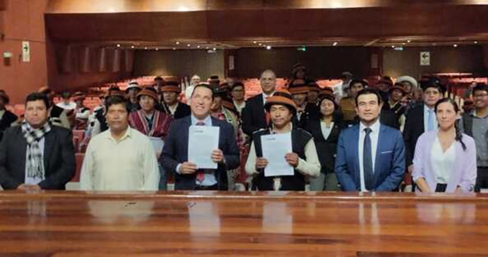 MIDAGRI firma convenio para el cofinanciamiento de la represa de Anccasccocha