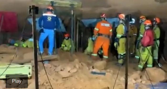 TrÃ¡gico derrumbe en una gruta en Brasil: nueve bomberos muertos
