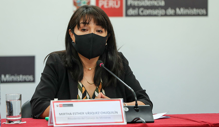 Mirtha Vásquez sobre operaciones mineras: Gobierno respeta estabilidad jurídica