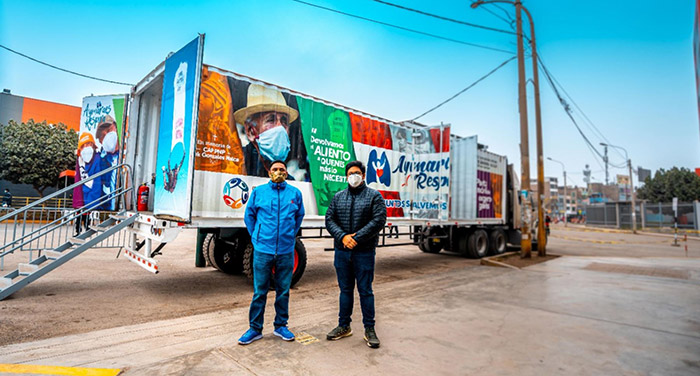 Planta móvil de oxígeno medicinal adquirida por Municipalidad de Aymaraes apoya a pobladores de Puente Piedra