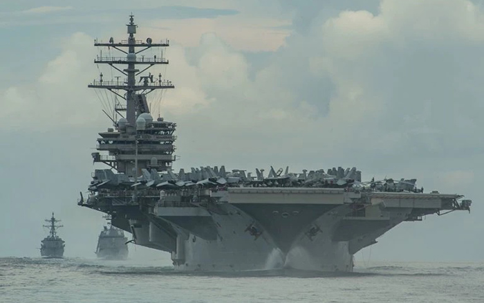 Estados Unidos desplegó el portaaviones USS Ronald Reagan en el Mar del Sur de China