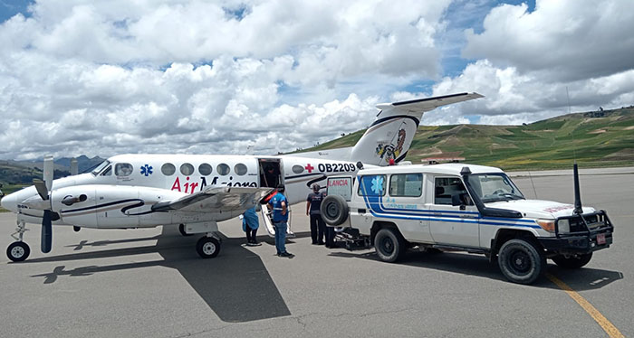 Hospital Essalud de Andahuaylas logra oportuno puente aÃ©reo de paciente al INCOR