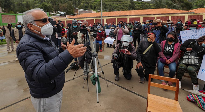 Aníbal Torres: confirman reunión con comuneros de Fuerabamba sin presencia de primer ministro