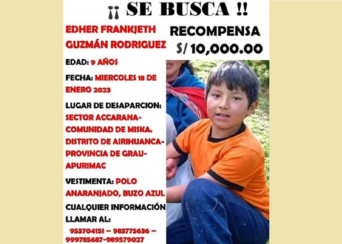 Piden ayuda para buscar y ubicar a menor Eder Frankjeth Guzmán Rodríguez 