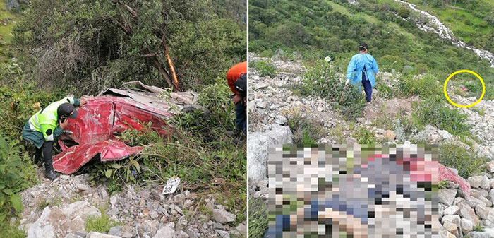 Cinco personas pierden la vida al caer automóvil hacia profundo abismo en Qelloccacca 