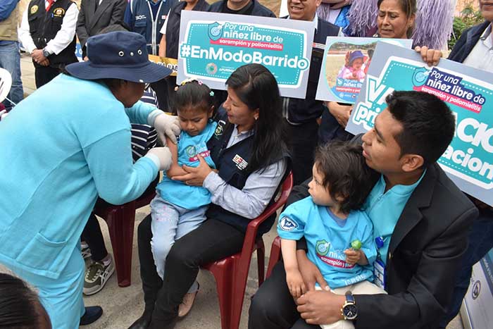 Diresa Apurímac inicia vacunación contra el sarampión a niños de 1 a 6 años, en Curahuasi