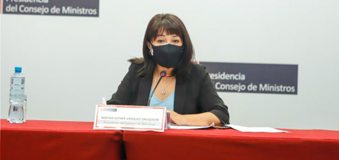 Mirtha Vásquez: la presidenta del Consejo de Ministros dio positivo a la COVID-19