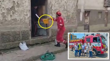 Bomberos apagan incendio con baldes en Curahuasi ¿Y qué fue del cisterna contraincendios donado por Corea del Sur? 