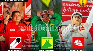 Encuestadora Opinium Perú: tres agrupaciones políticas se disputan el sillón regional en Apurímac  