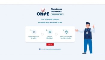 ONPE habilita plataforma para elegir local de votación