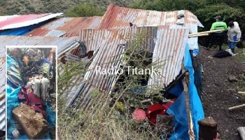 Derrumbe cae sobre campamento minero artesanal dejando un muerto y seis heridos, en Huaquirca