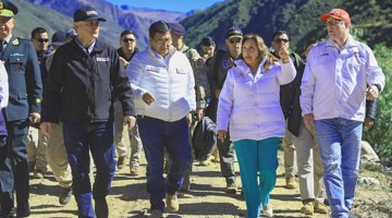 Boluarte en Chalhuanca: continúa la mecida sobre el COAR Apurímac