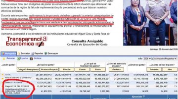Congresista Taipe miente cuando afirma que Región Policial Apurímac es ejecutora y tiene autonomía administrativa