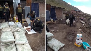 En operativo encuentran explosivos y equipos abandonados en campamento minero en sector de Pisti