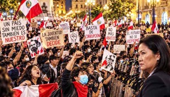 Jóvenes y colectivos sociales marcharon en todo el país y expresan su rechazo a Keiko