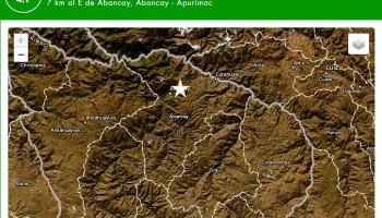Sismo de magnitud 4.1 hizo salir a la calle a pobladores de Abancay 