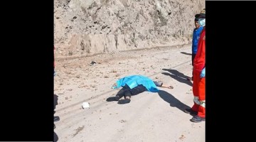 Investigan muerte de policía en actividad tras caer de barranco en Condebamba