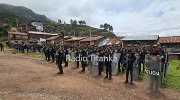 Rechazan presencia de contingente policial en territorios de comunidad indígena de Tapairihua