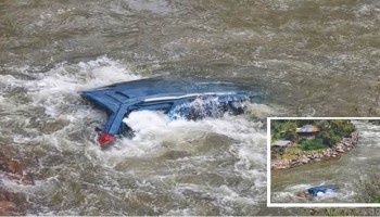 Dos personas desaparecidas tras caer camioneta  al río Antabamba