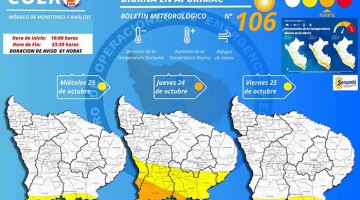 Senamhi alerta incremento de temperatura en varias provincias apurimeñas 