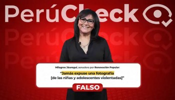La senadora Milagros Jáuregui sí publicó fotos de menores violentadas, contrario a lo que afirmó en el Congreso