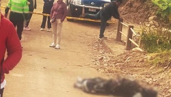Hallan cuerpo calcinado de hombre en vía que conduce a localidad de Ocobamba