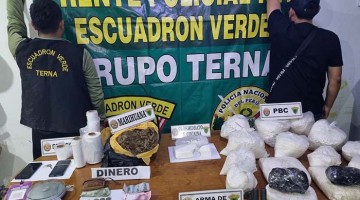 Ica: caen “Los fuertes de Parcona” con 30 kilos de drogas, armas de fuego y municiones