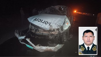 Efectivo policial fallece en aparatoso accidente de tránsito en el sector Callebamba