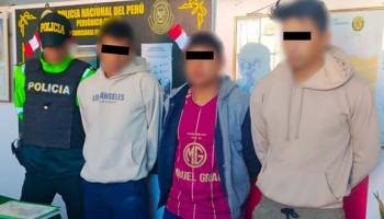 Detienen a tres sujetos que intentaron robar en obra de Tamburco 