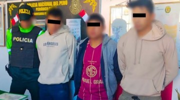 Detienen a tres sujetos que intentaron robar en obra de Tamburco 