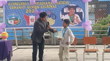 Talento que inspira: niño Carlos Mendoza representará a Apurímac en la final de concursos nacionales de matemáticas