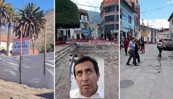 Alcalde Raúl Peña sigue destrozando pistas, veredas y parques en centro de Abancay a casi dos meses de culminar su gestión