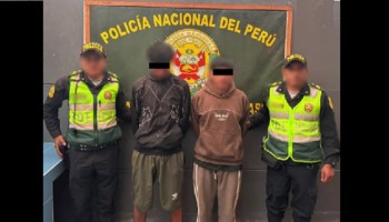 Policía detiene a dos jóvenes por robo de dinero del Programa A Comer Pescado, en Curahuasi 
