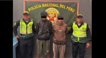 Policía detiene a dos jóvenes por robo de dinero del Programa A Comer Pescado, en Curahuasi 