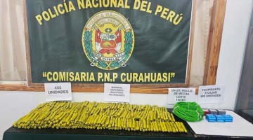 Policía halla explosivos ocultos en cabaña rústica de centro poblado Ccollpa, en Curahuasi 