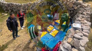 En operativo hallan más de 249 kilos de clorhidrato de cocaina abandonados por traficantes, en Pampachiri