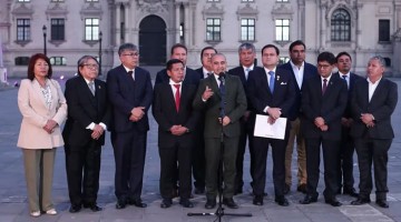 Presidente José Jerí se reunió con gobernadores regionales en Palacio de Gobierno