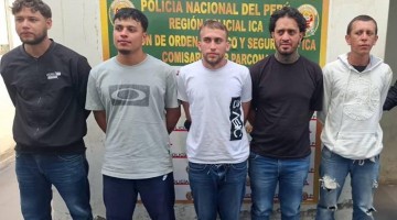 Ica: capturan a cinco colombianos del “gota a gota” tras asaltar una casa durante cobro
