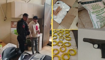 Agentes del Depincri hallan almacén clandestino de explosivos durante allanamiento judicial