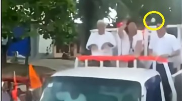 Keiko Fujimori recibió impacto de globo con agua durante recorrido político en Iquitos