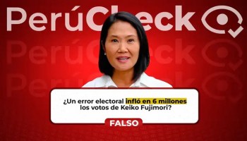 Es falso que los JEE hayan rectificado 6 millones de votos